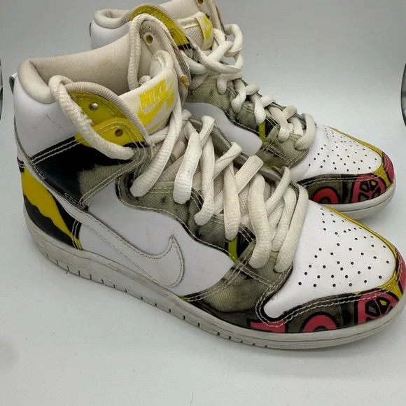 Nike SB De La Soul Dunk High Top Shoes Sneakers 2014 Size 4 GUC - Picture 1 of 13